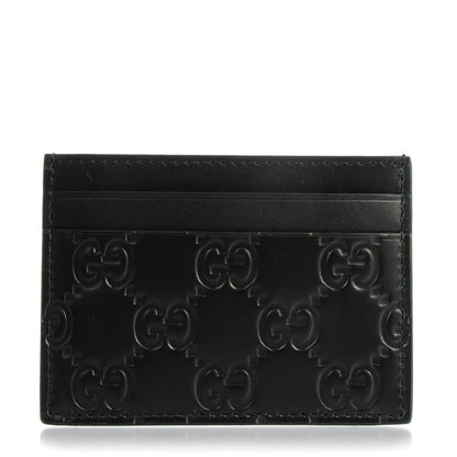 Gucci Guccissima Card Holder Black 1 of 6