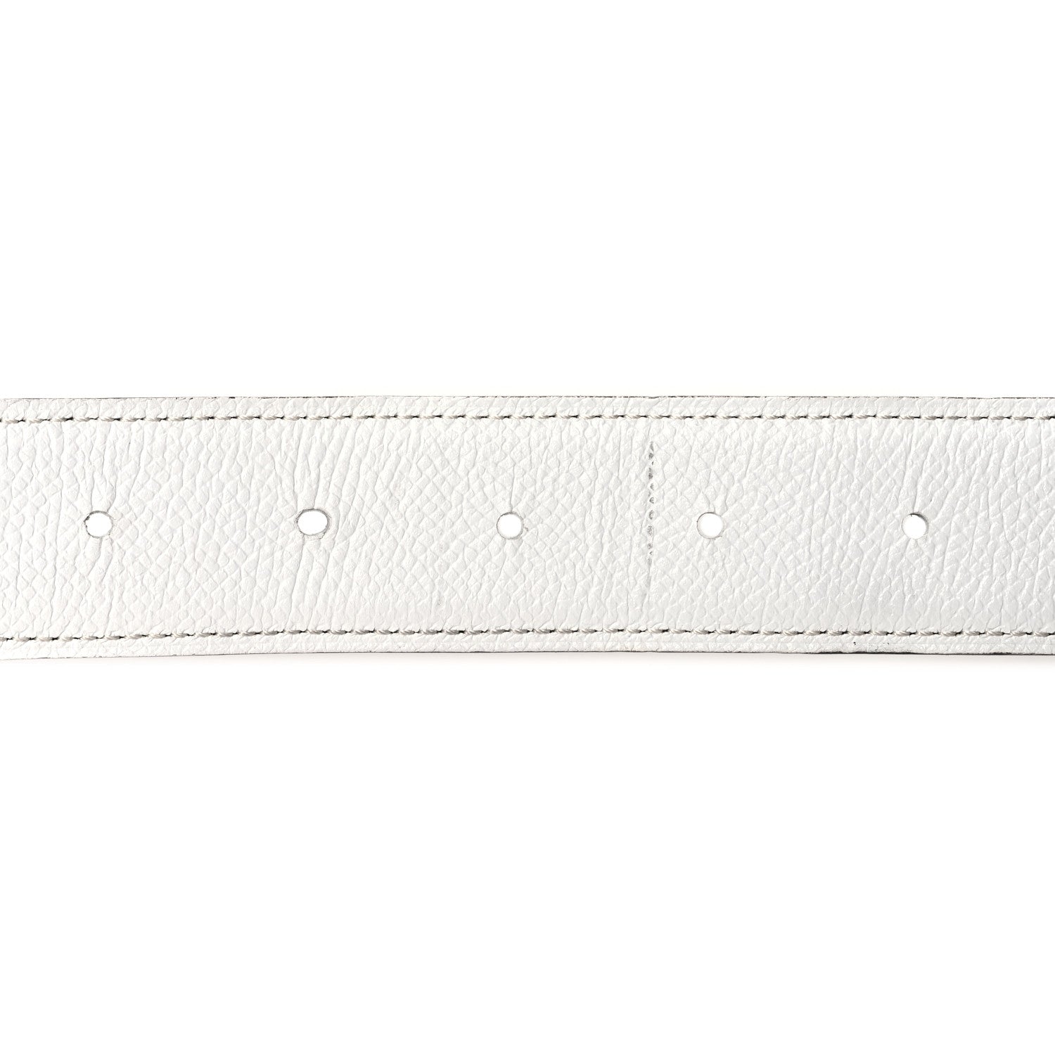 Hermes Epsom Swift 24mm Mini Constance H Belt 80 32 White Chocolate 4 of 6