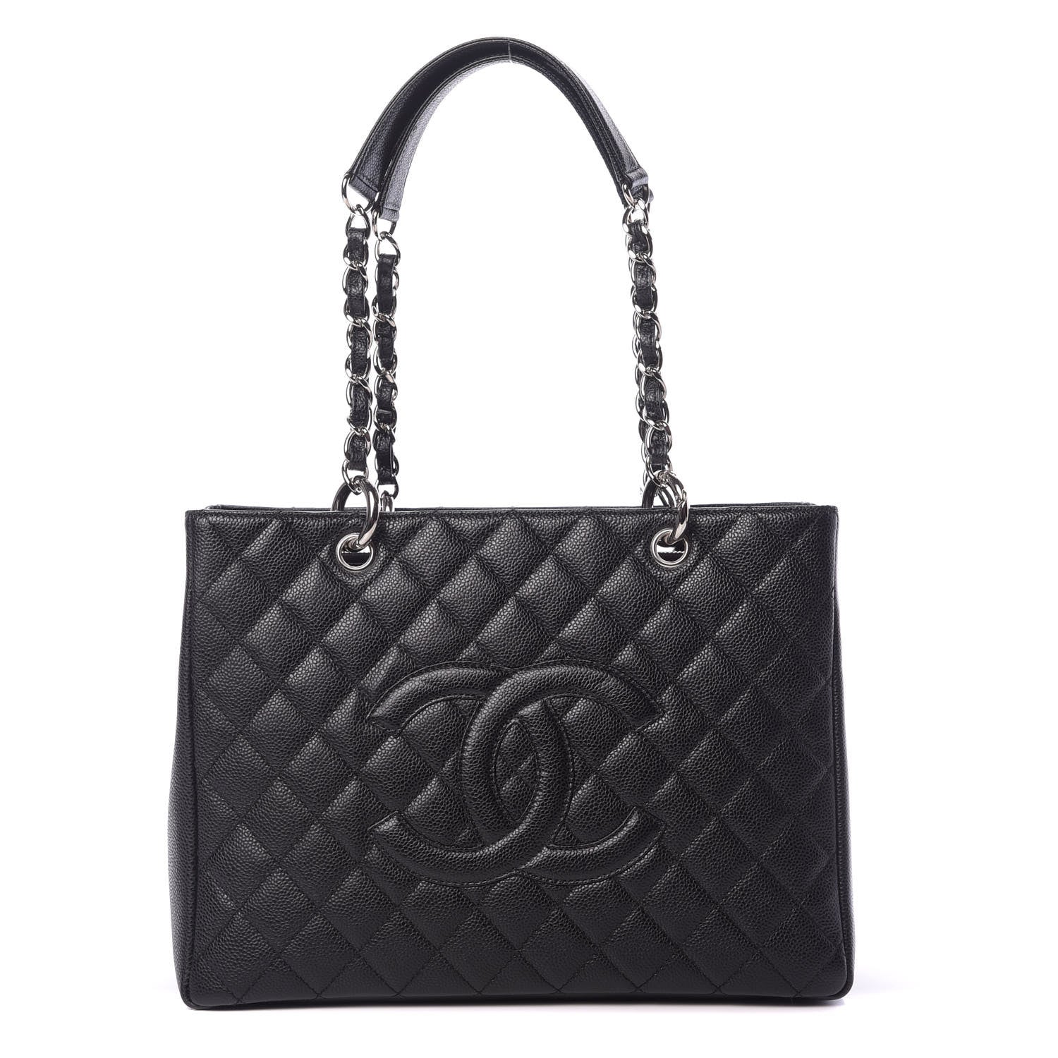 Chanel Caviar Quilted Grand Shopping Tote GST Black 1 of 10