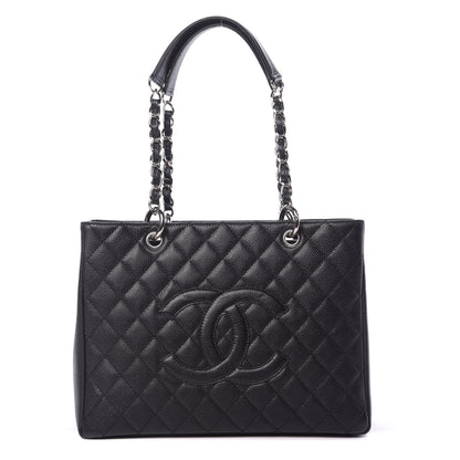 Chanel Caviar Quilted Grand Shopping Tote GST Black 1 of 10