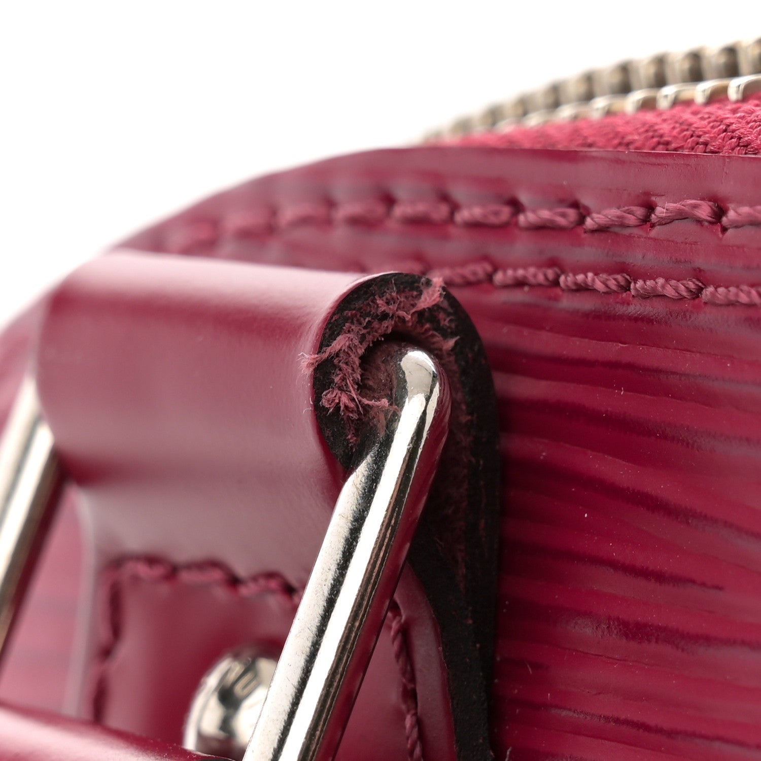 Louis Vuitton Epi Jacquard Alma BB Raspberry 10 of 10