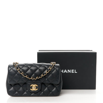 Chanel Caviar Quilted Mini Rectangular Flap Black 12 of 12