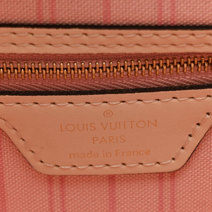 Louis Vuitton Damier Azur Braided Neverfull MM Pink 6 of 10