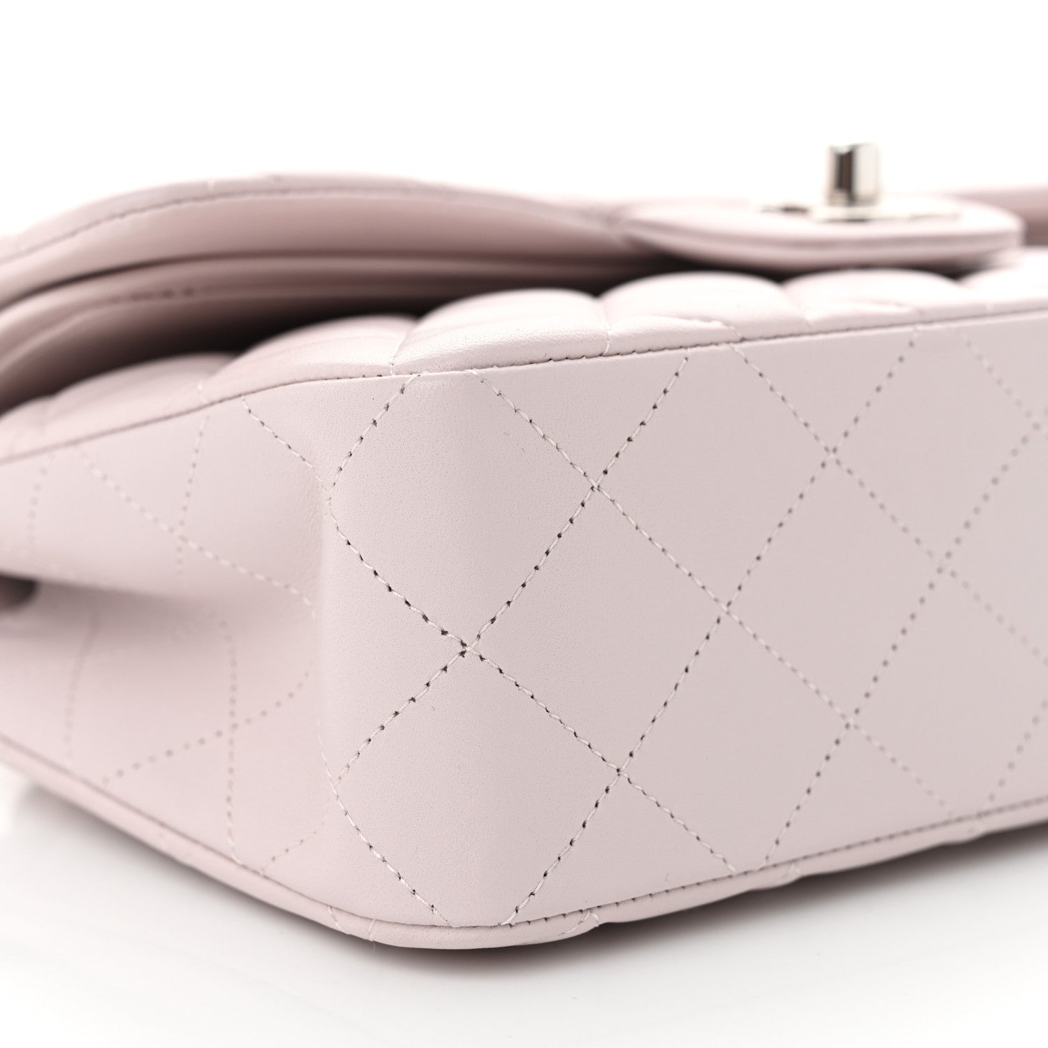 Chanel Lambskin Quilted Small Double Flap Light Purple 9 of 10