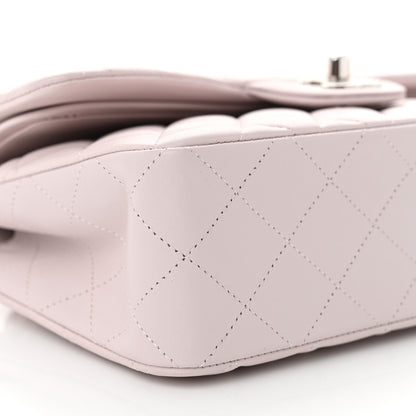 Chanel Lambskin Quilted Small Double Flap Light Purple 9 of 10