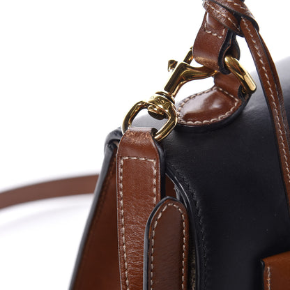 Gucci GG Supreme Monogram Calfskin Small Padlock Top Handle Bag Beige Black Cuir 8 of 11