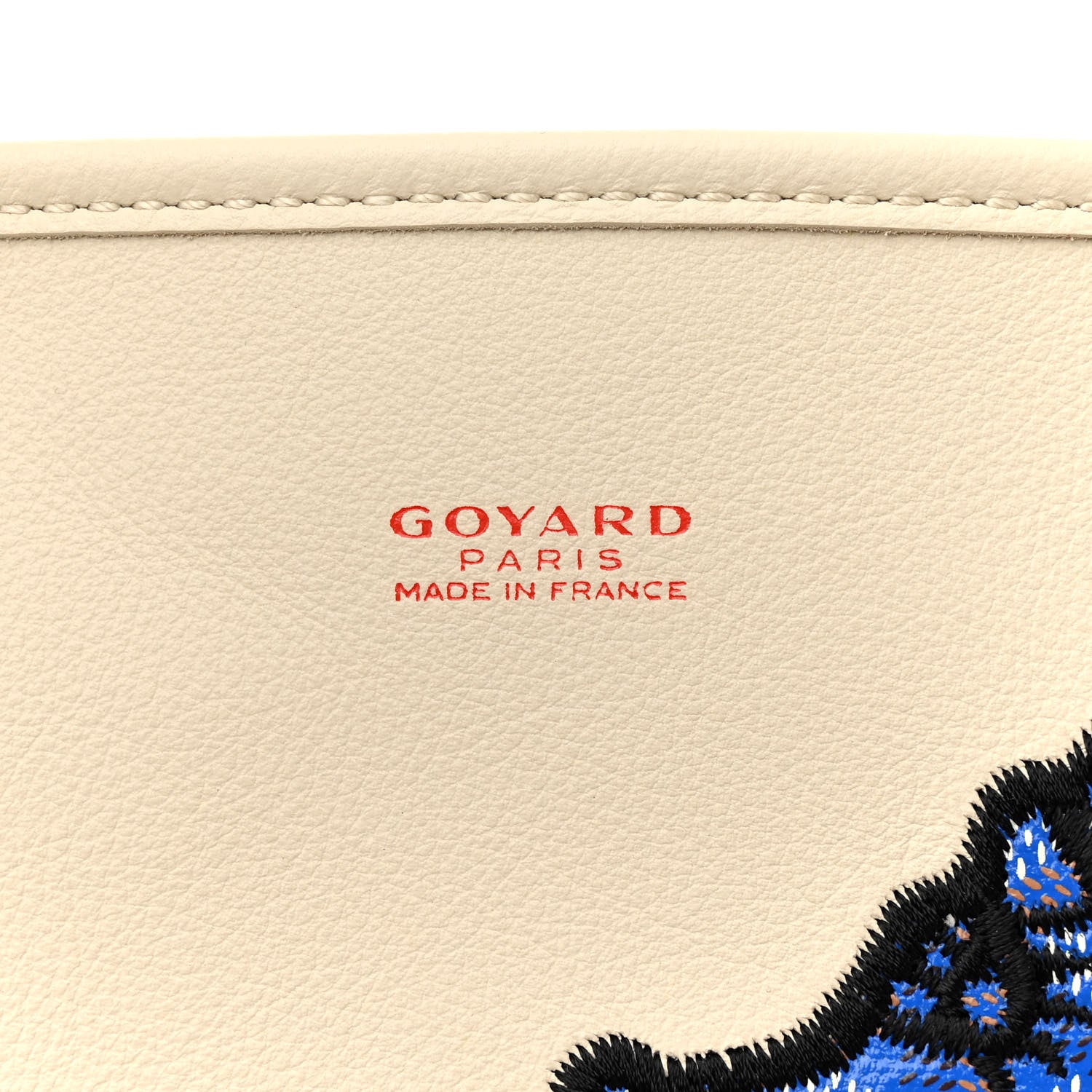 Goyard Goyardine Embroidered Seahorse Reversible Anjou PM Sand 10 of 17