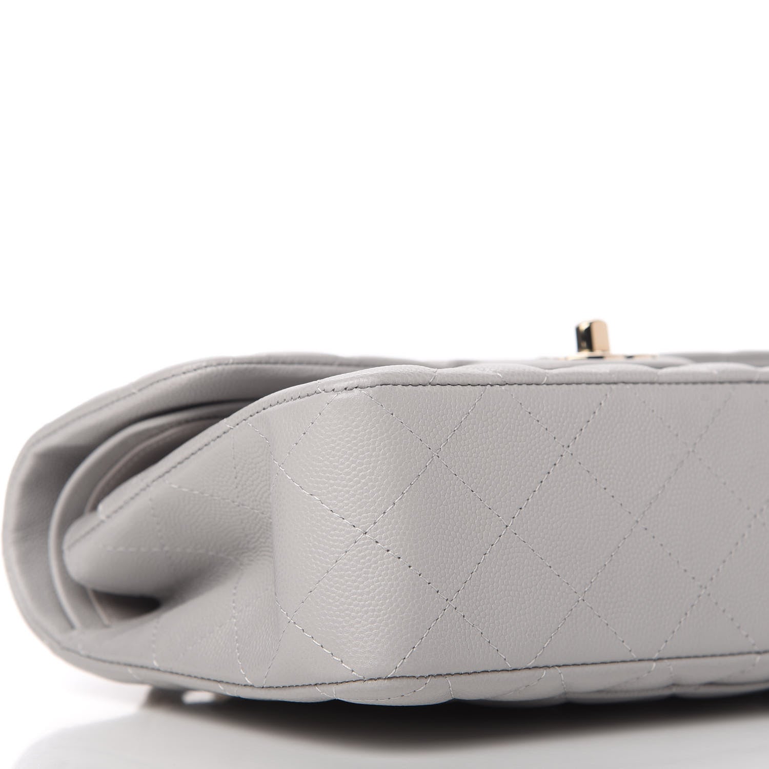Chanel Caviar Quilted Small Double Flap Grey 8 of 11
