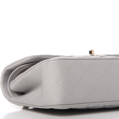 Chanel Caviar Quilted Small Double Flap Grey 8 of 11