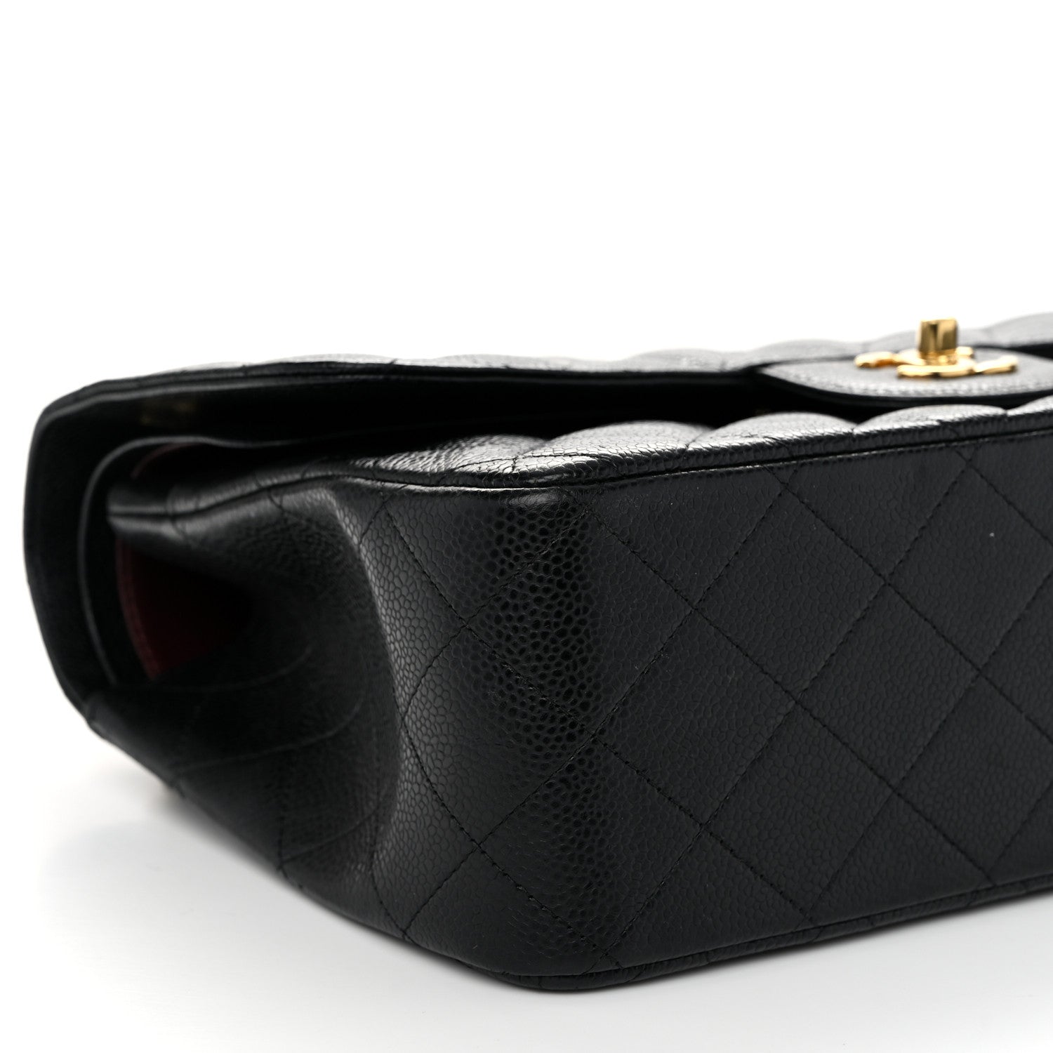 Chanel Caviar Quilted Jumbo Double Flap Black 9 of 10