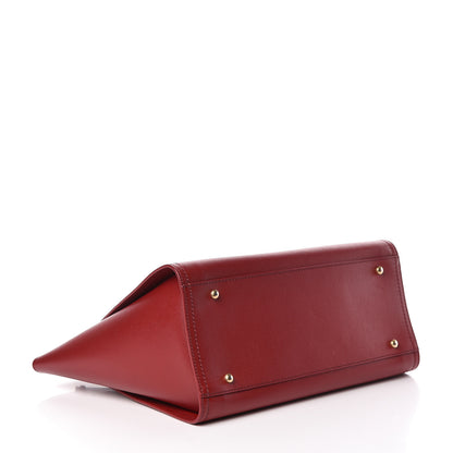 Chanel Caviar Small Studded Deauville Tote Red 4 of 10