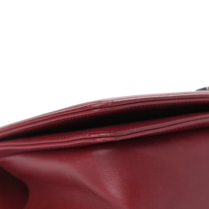 Chanel Calfskin Chevron Quilted Medium Boy Flap Red 10 of 15