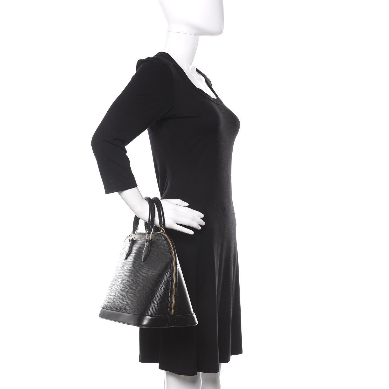 Louis Vuitton Epi Alma PM Black 2 of 18