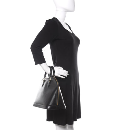 Louis Vuitton Epi Alma PM Black 2 of 18