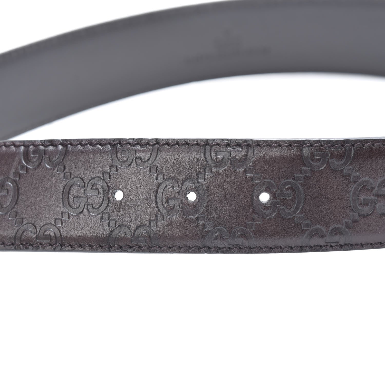 Gucci Guccissima Interlocking G 40mm Belt 85 34 Brown 4 of 5