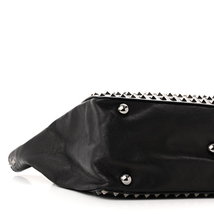 Valentino Garavani Vitello Medium Rockstud All Over Tote Black 8 of 11