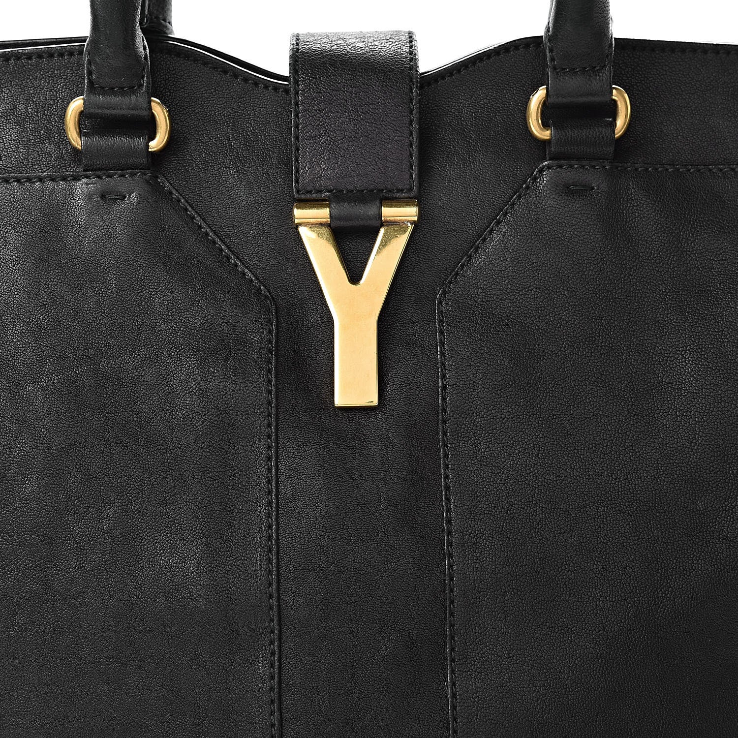 Saint Laurent Sheepskin Large Cabas ChYc Black 8 of 21