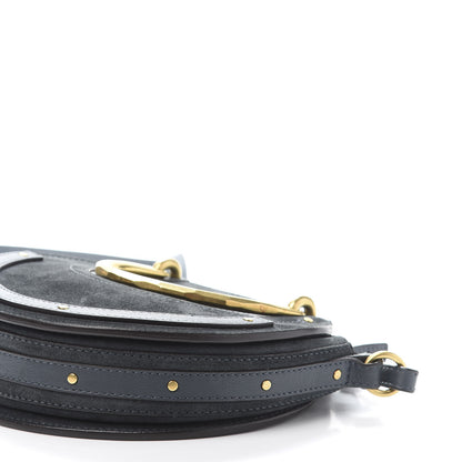 Chloe Goatskin Suede Small Pixie Bag Silver Blue 8 of 9