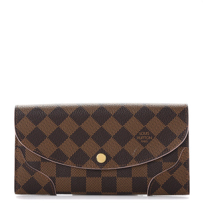 Louis Vuitton Damier Ebene Caissa Wallet Rose Ballerine 1 of 8