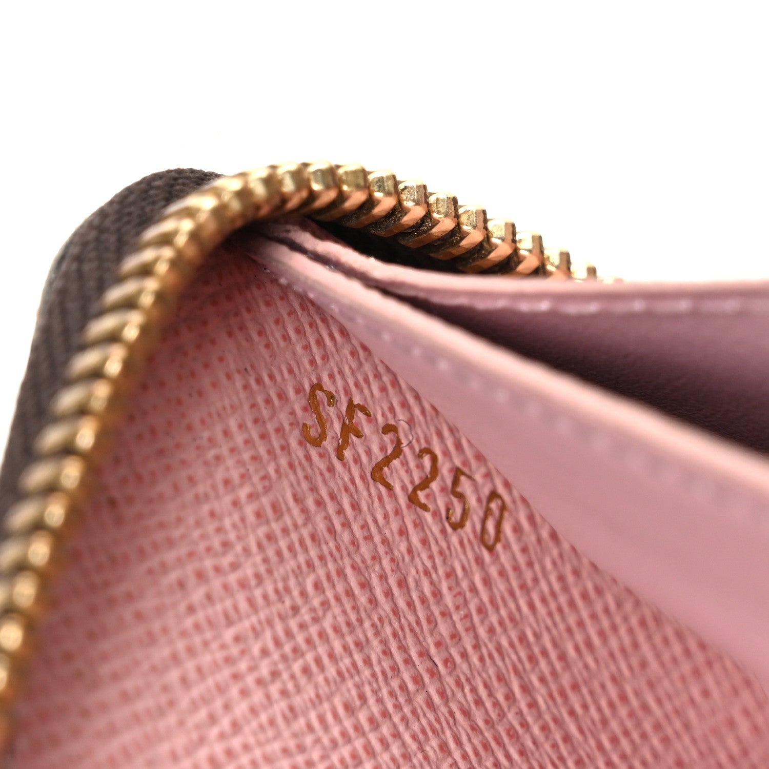 Louis Vuitton Damier Ebene Clemence Wallet Rose Ballerine 7 of 7