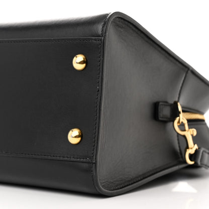 Saint Laurent Smooth Calfskin Monogram Cabas Black 10 of 10