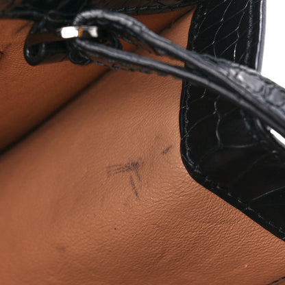 Alaia Crocodile Embossed Pochette Black 11 of 11