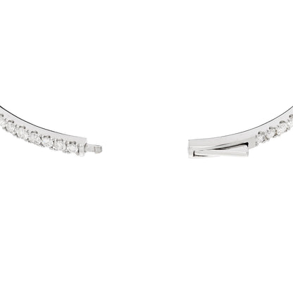 Parker & West by FASHIONPHILE 18K White Gold Diamond 3.00ct Bangle Bracelet 5 of 7