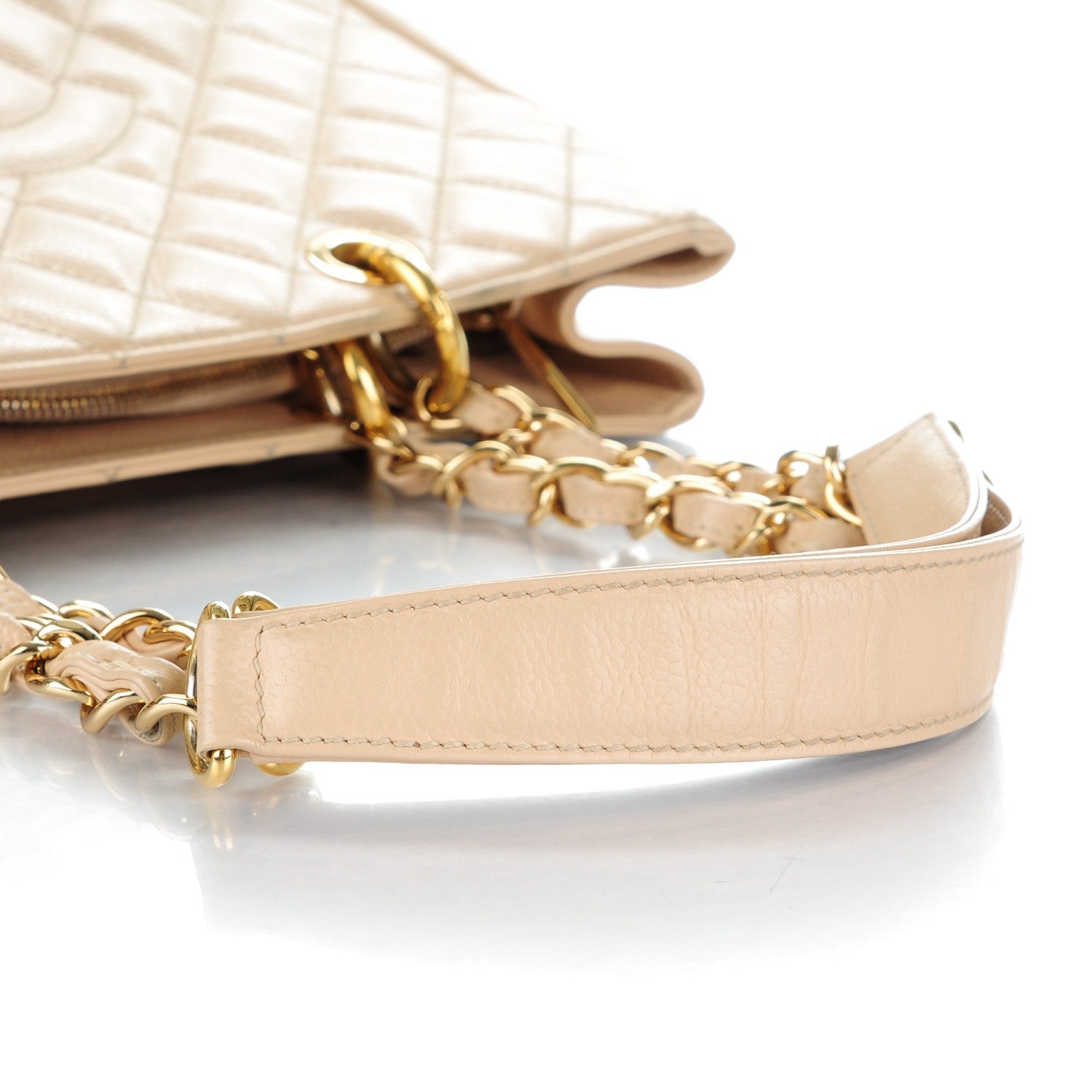 Chanel Caviar Quilted Grand Shopping Tote GST Beige Clair 9 of 9