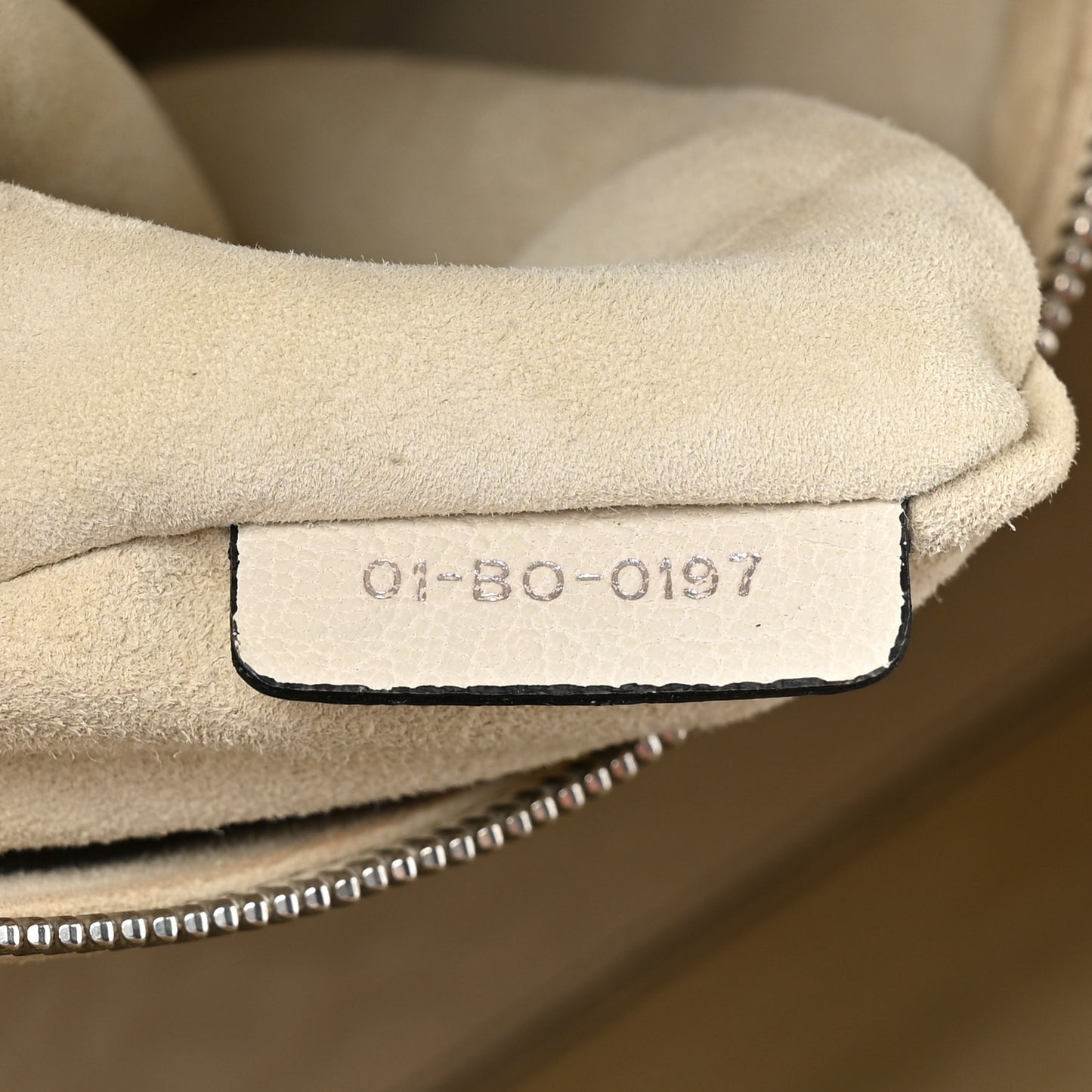 Canyon Grained Lambskin Large Lady Dior Off White