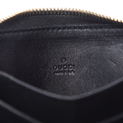 Gucci Guccissima Zip Around Card Case Black 6 of 14
