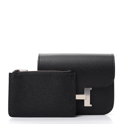 Hermes Epsom Constance Slim Wallet Black 3 of 8