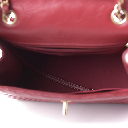 Chanel Aged Calfskin Chevron Quilted Backpack Red 3 of 9