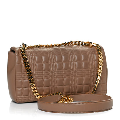 Burberry Lambskin Quilted Small Lola Bag Camel 3 of 11
