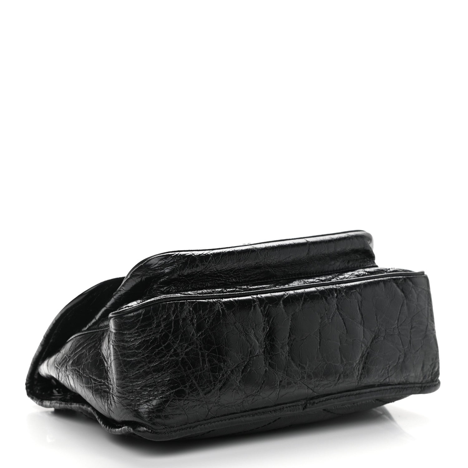 Saint Laurent Crinkled Calfskin Matelasse Monogram Medium Niki Chain Satchel Black 4 of 10