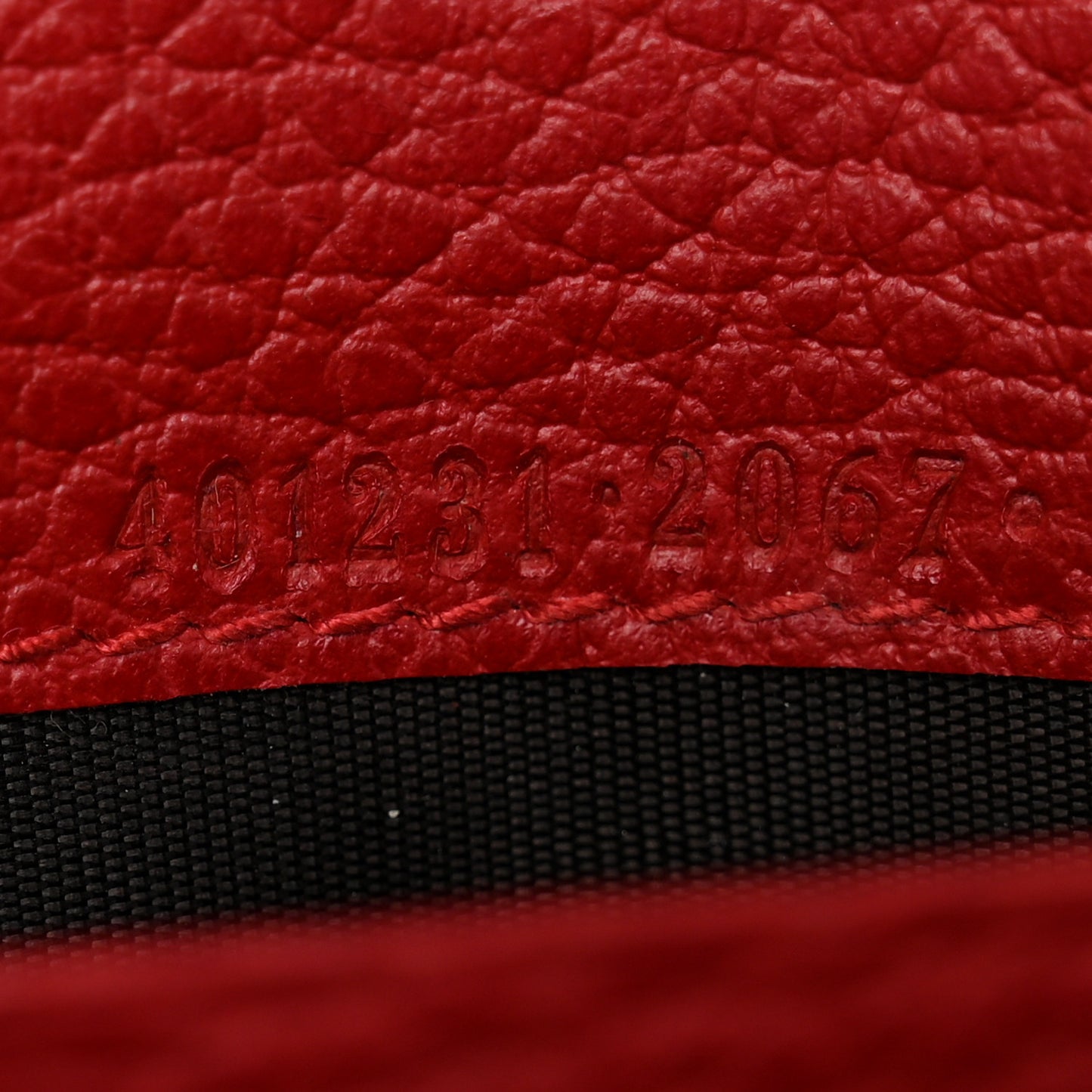 Calfskin Mini Dionysus Chain Wallet Hibiscus Red