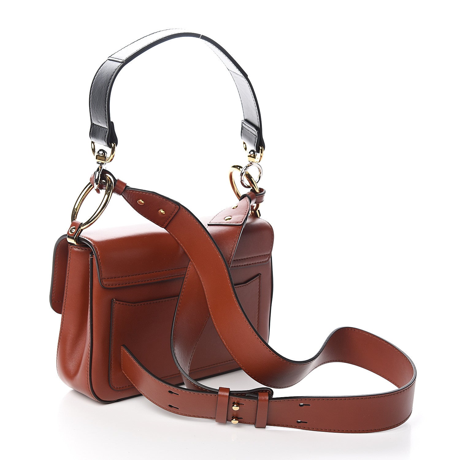 Chloe Calfskin Small C Double Carry Sepia Brown 2 of 9