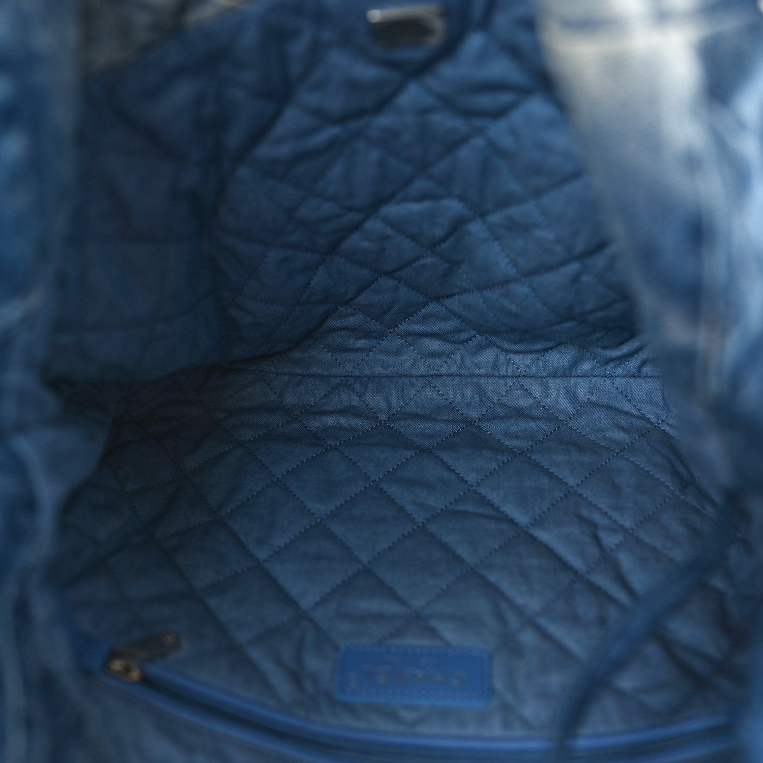Chanel Denim Quilted Small Chanel 22 Blue 6 of 11