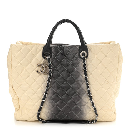 Chanel Caviar Ombre Large Shopping Tote White 1 of 19