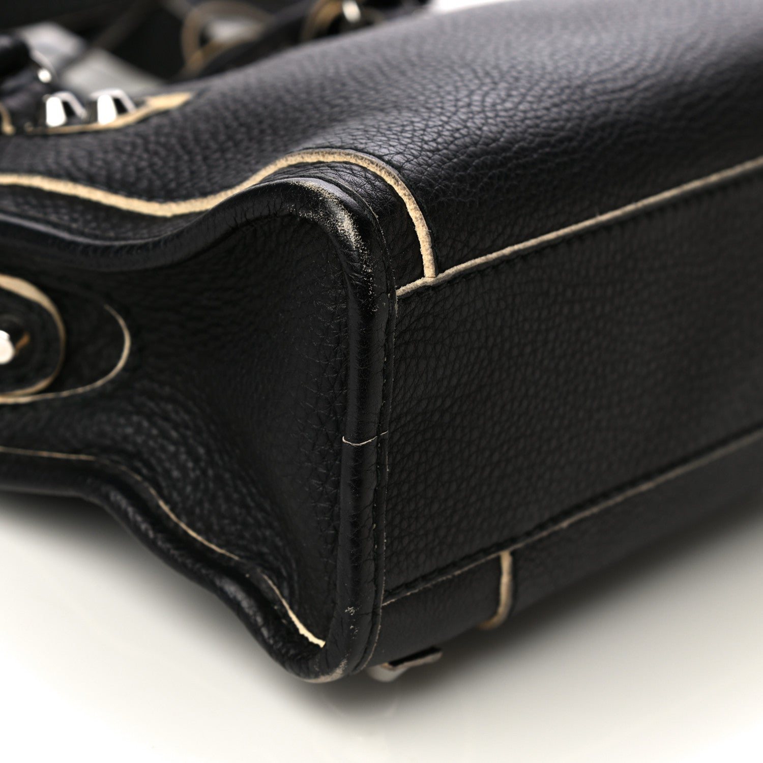 Balenciaga Supple Grained Calfskin Classic Silver Hardware Highlight Mini City Black 11 of 20