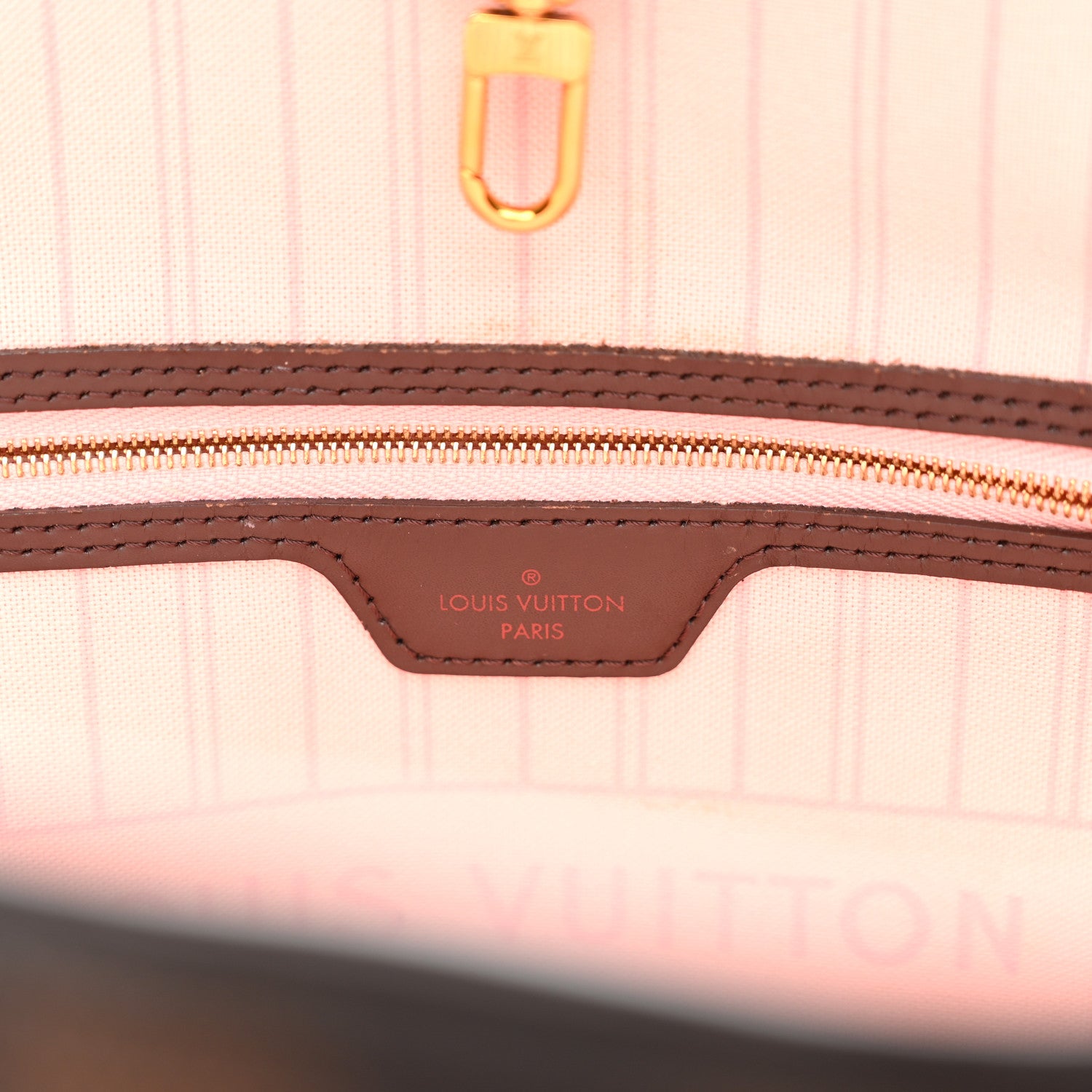 Louis Vuitton Damier Ebene Neo Neverfull MM Rose Ballerine 7 of 17