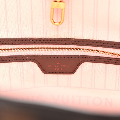 Louis Vuitton Damier Ebene Neo Neverfull MM Rose Ballerine 7 of 17