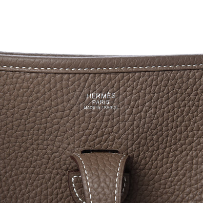 Hermes Taurillon Clemence Evelyne III PM Etoupe 6 of 11