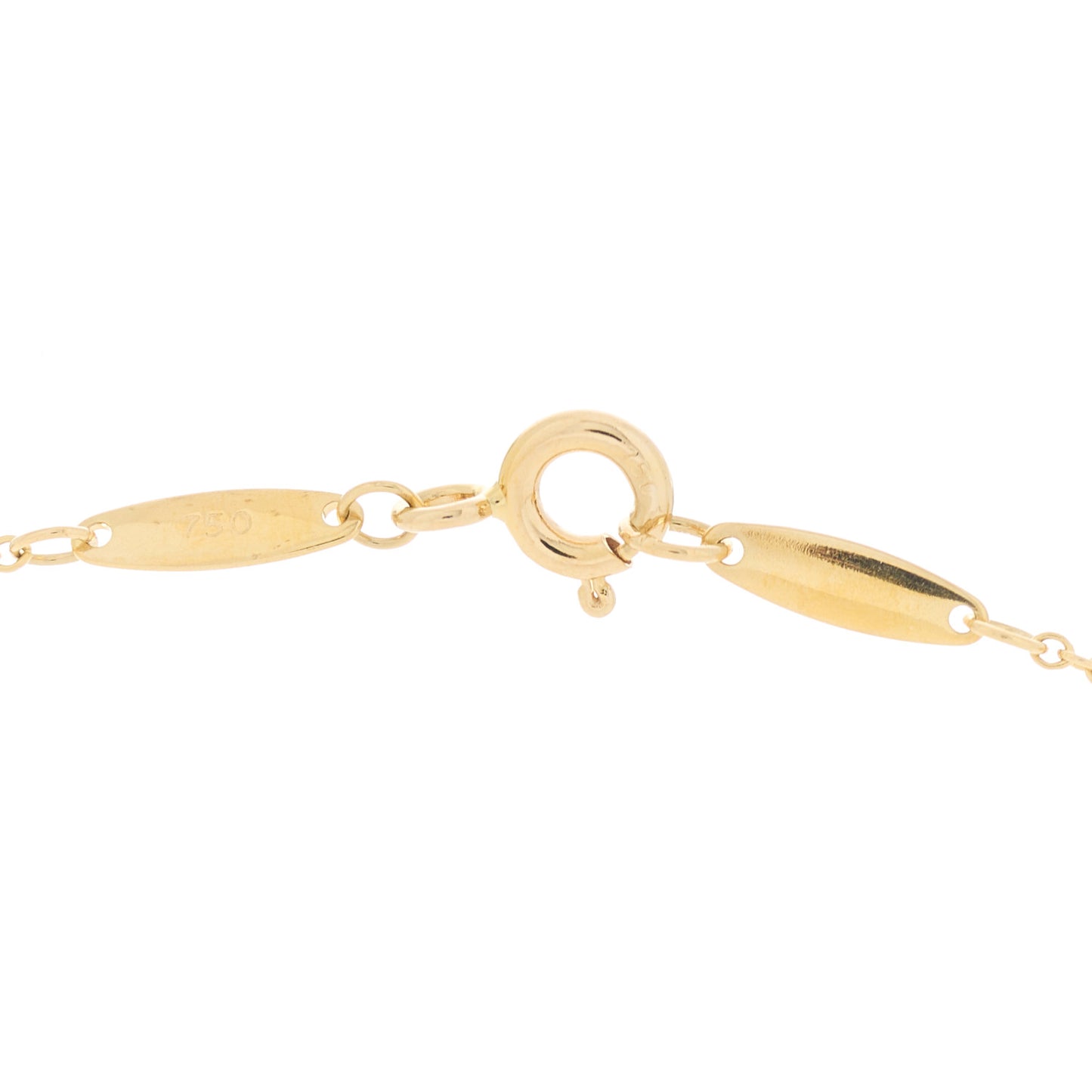 18K Yellow Gold Diamond .05ct Elsa Peretti Diamonds by the Yard Pendant Necklace