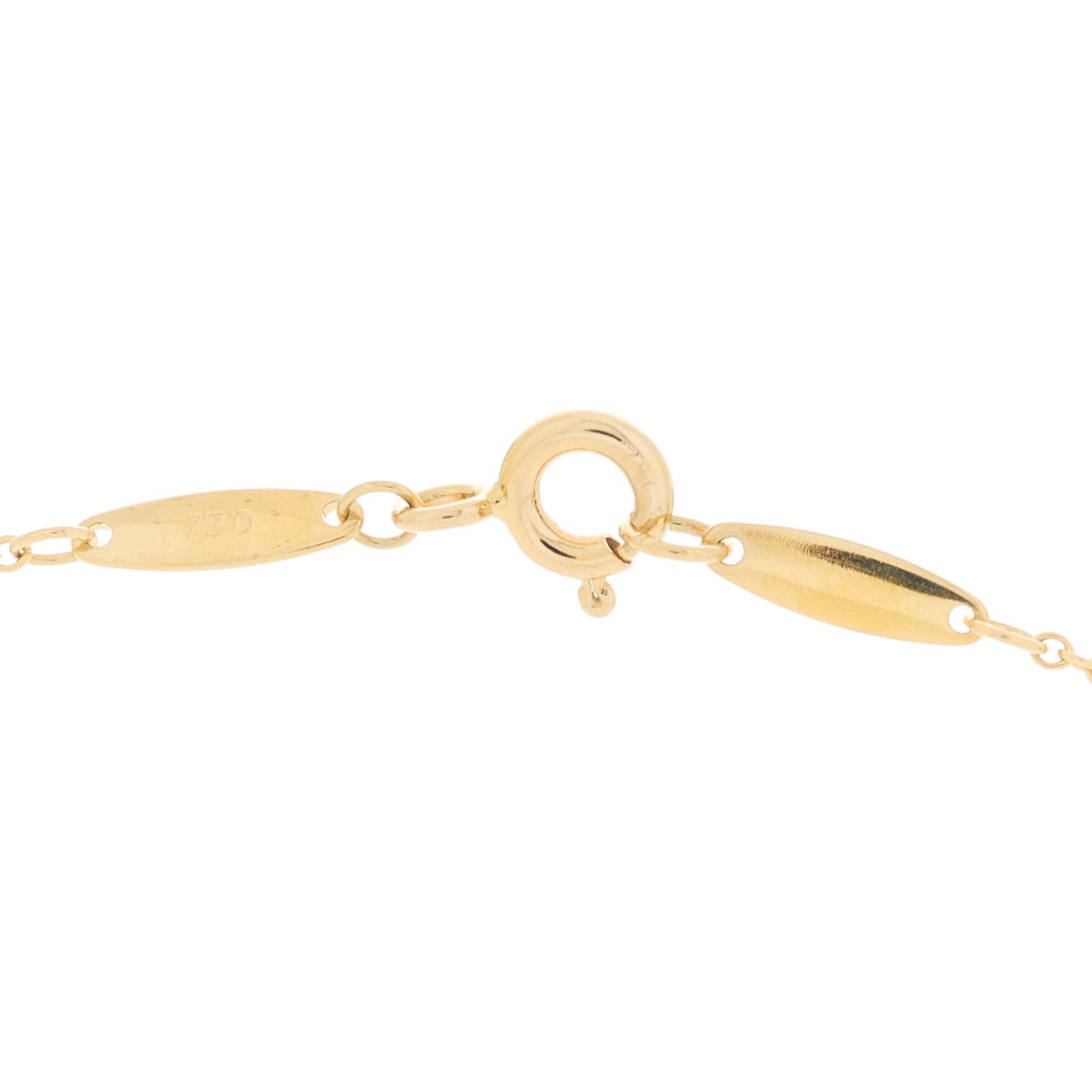 Tiffany 18K Yellow Gold Diamond .05ct Elsa Peretti Diamonds by the Yard Pendant Necklace 4 of 5