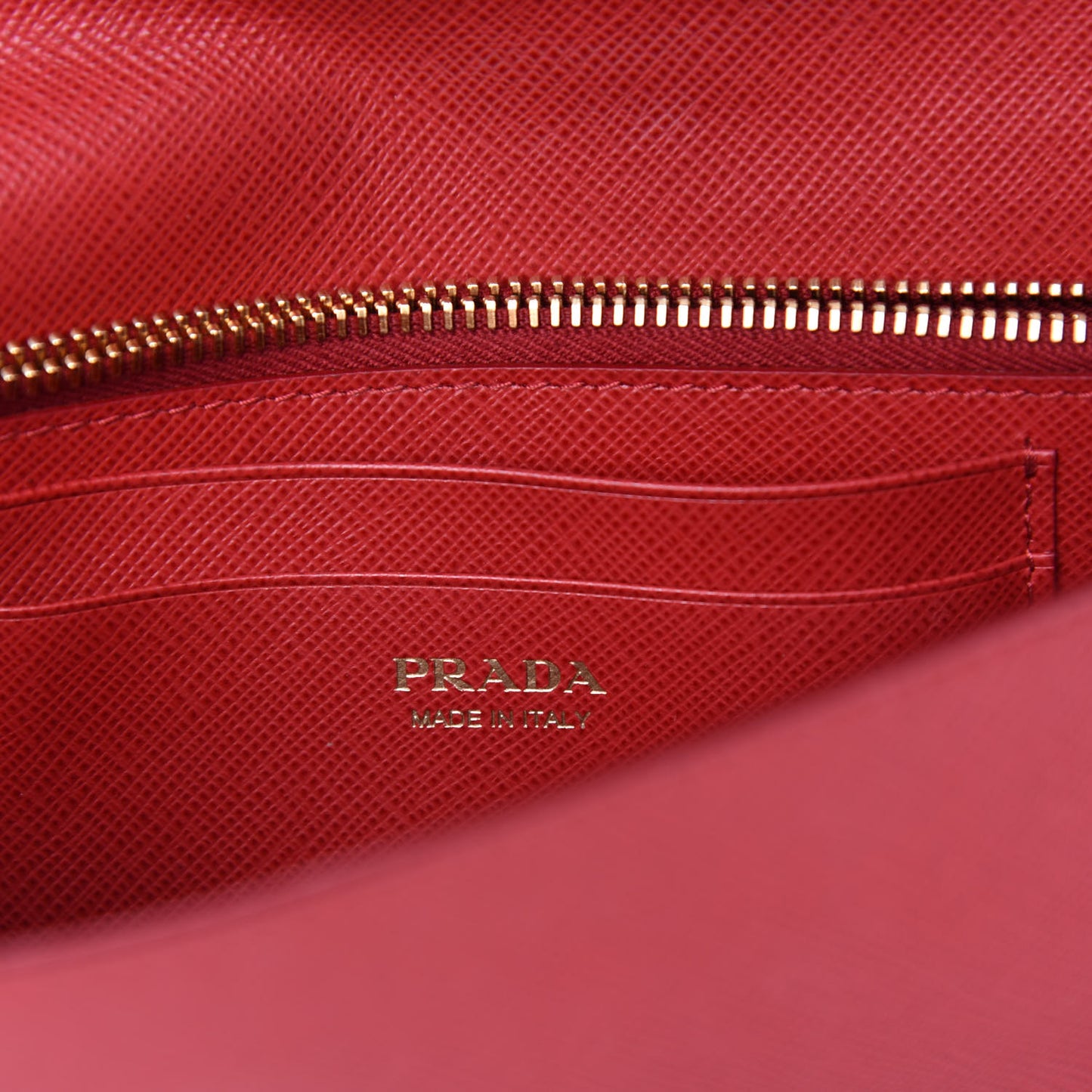 Saffiano Metal Mini Flap Crossbody Wristlet Bag Fuoco