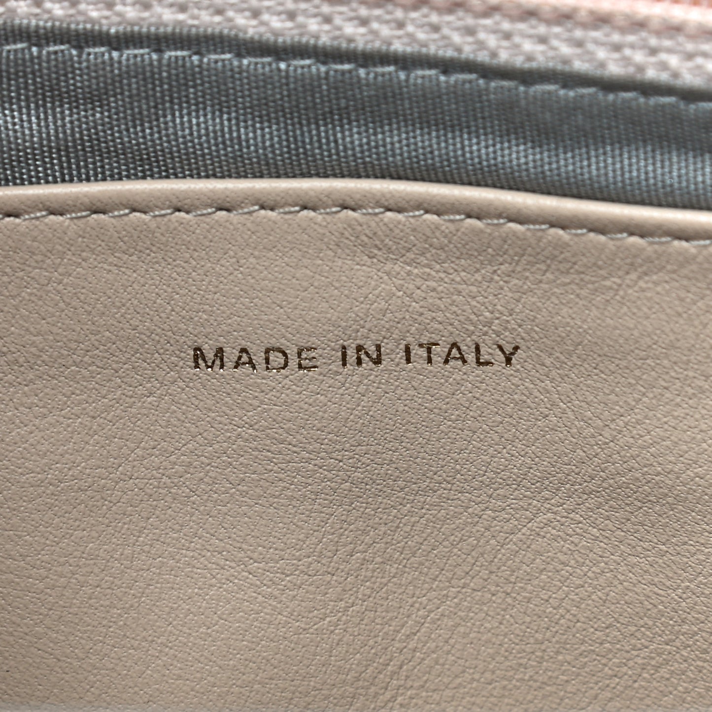 Caviar Half Moon Wallet On Chain WOC Beige