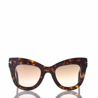 Tom Ford Karina Cat Eye Sunglasses TF612 Havana 2 of 6