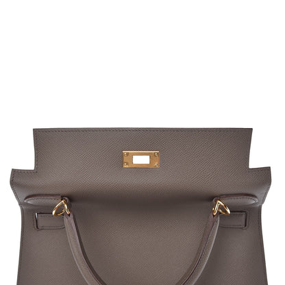 Hermes Epsom Kelly Sellier 28 Etain 23 of 37