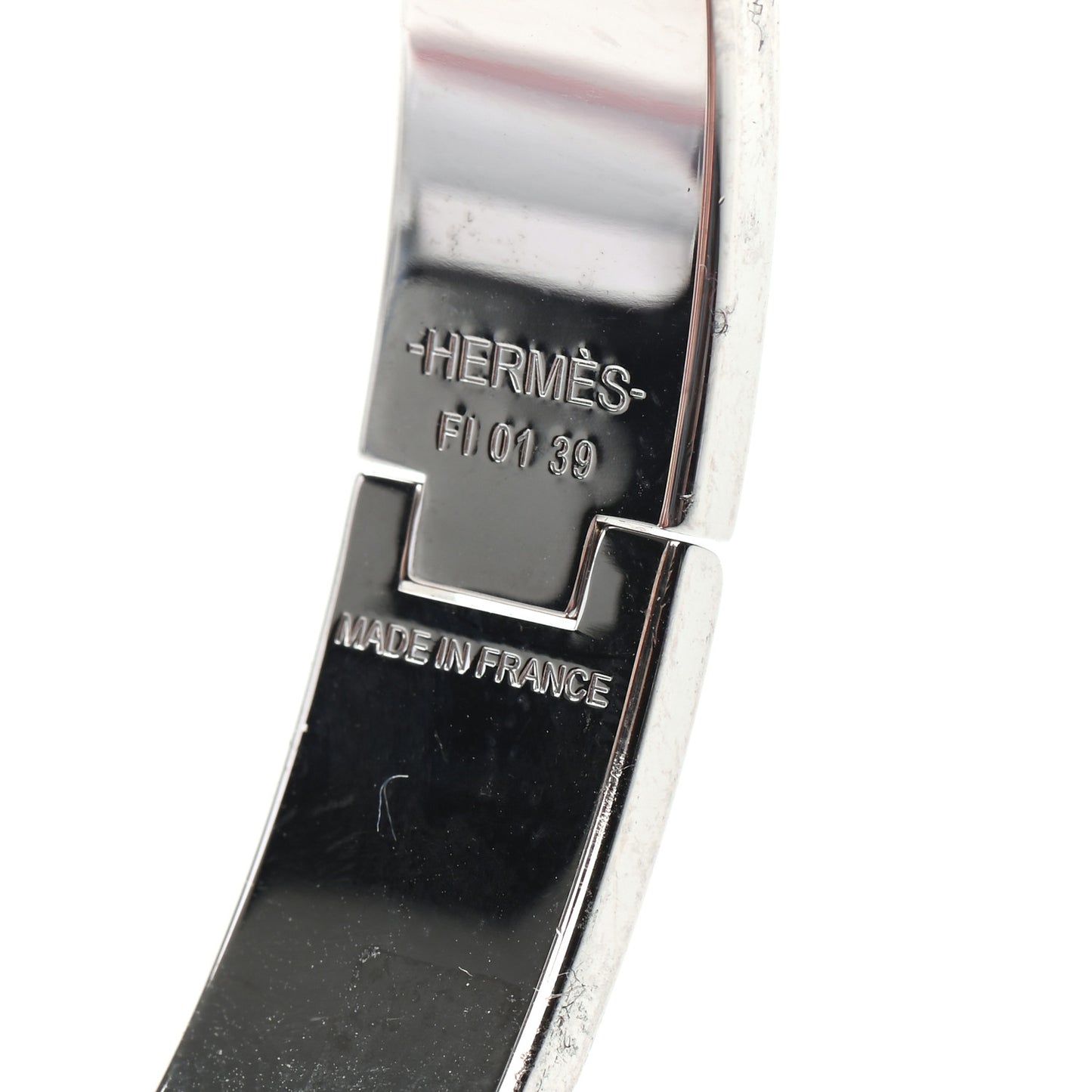 Enamel Narrow Clic Clac H Bracelet GM Rouge Vif