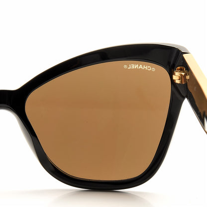 Chanel Acetate CC Cat Eye Sunglasses 5271 Black 5 of 7